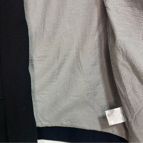 Anthropologie Cartonnier Open Shawl Collar Black Blazer XS - Picture 4 of 13